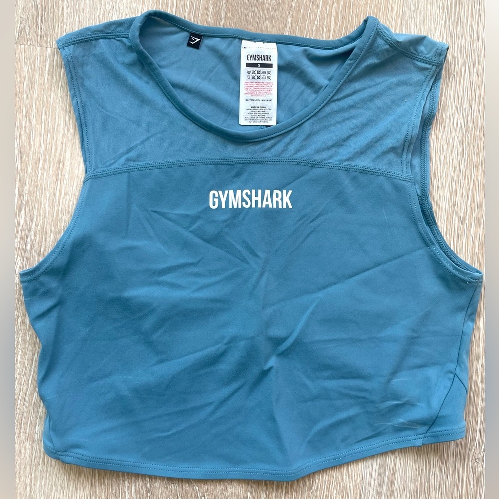 Blue AND Black GymShark workout bra tank available.